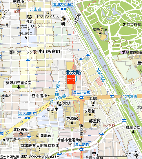 コメダ珈琲店　イオンモール北大路店付近の地図